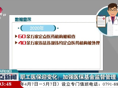 职工医保迎变化：加强医保基金监督管理