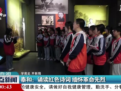 【学党史 开新局】泰和：诵读红色诗词 缅怀革命先烈