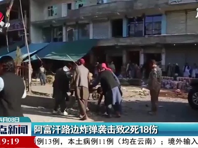 阿富汗路边炸弹袭击致2死18伤