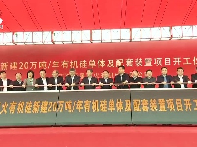 蓝星星火新建年产20万吨有机硅单体及配套装置项目开工 易炼红会见中国中化中国化工董事长宁高宁一行