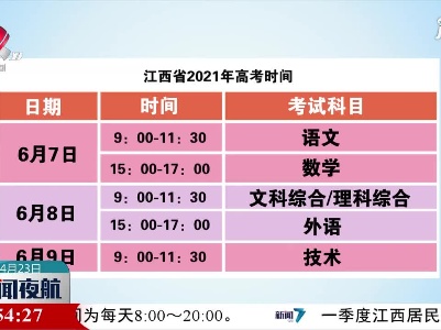 江西发布2021年高招工作通知