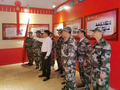 进贤县人武部组织民兵党员开展党史学习教育