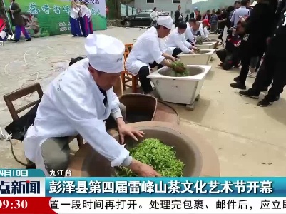 彭泽县第四届雷峰山茶文化艺术节开幕