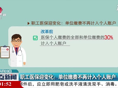 职工医保迎变化：单位缴费不再计入个人账户
