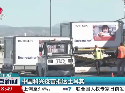 中国科兴疫苗抵达土耳其