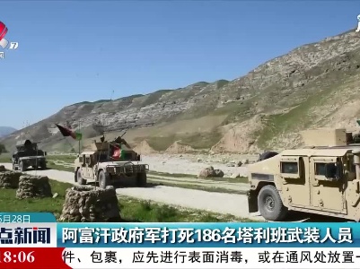 阿富汗政府军打死186名塔利班武装人员