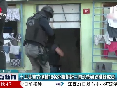 土耳其警方逮捕18名外籍伊斯兰国恐怖组织嫌疑成员
