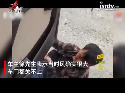 新疆：大风天 民警录视频为赶路货车司机作证