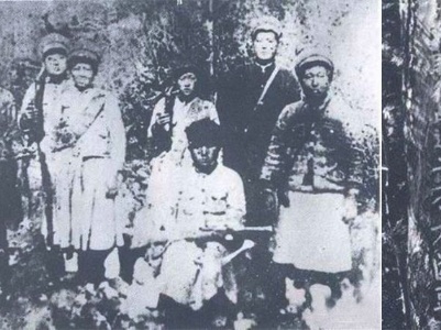 茫茫林海中有这样的豪迈标语：抗联从此过，子孙不断头！