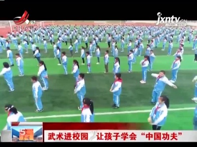 江西：武术进校园 让孩子学会“中国功夫”