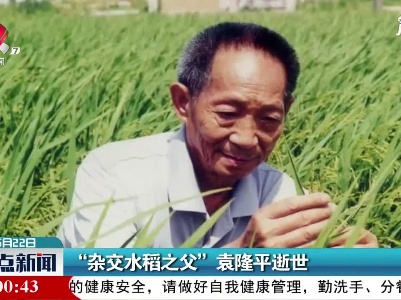 “杂交水稻之父”袁隆平逝世