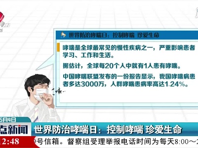 世界防治哮喘日：控制哮喘 珍爱生命