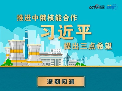 推进中俄核能合作 习近平提出三点希望