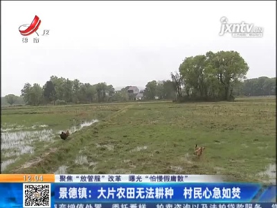 【聚焦“放管服”改革 曝光“怕慢假庸散“】景德镇：大片农田无法耕种 村民心急如焚