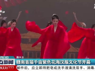 赣南首届千亩紫色花海汉服文化节开幕