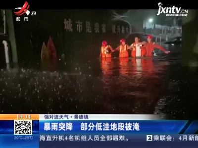 【强对流天气】景德镇：暴雨突降 部分低洼地段被淹