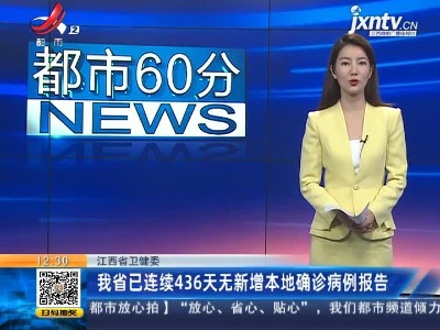江西省卫健委：我省已连续436天无新增本地确诊病例报告