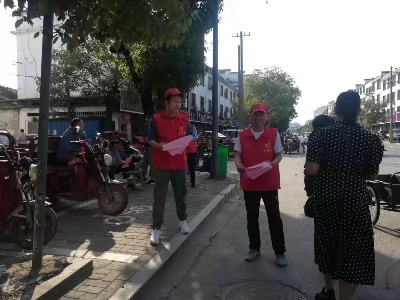下埠集乡开展青少年防溺水志愿者活动