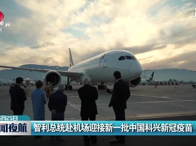 智利总统赴机场迎接新一批中国科兴新冠疫苗