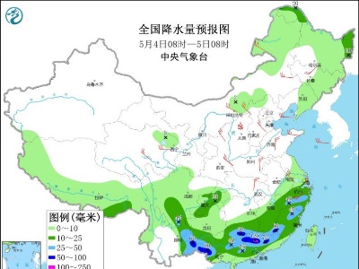 江南南部华南等地将有较强降雨 西北华北等地多大风