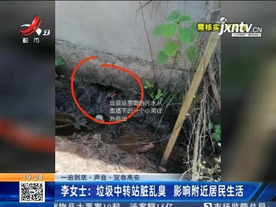 【一追到底·声音】宜春高安·李女士：垃圾中转站脏乱臭 影响附近居民生活