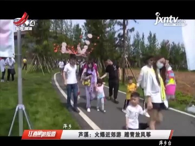 芦溪：火爆近郊游 踏青放风筝