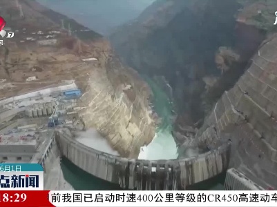 白鹤滩水电站大坝全线浇筑到顶