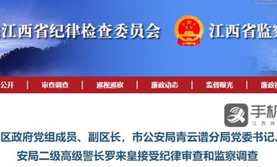 南昌市青云谱区副区长、区公安分局局长罗来皇接受审查调查