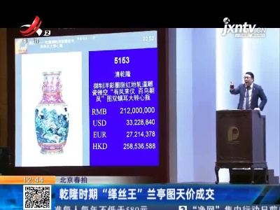 北京春拍：乾隆时期“缂丝王”兰亭图天价成交