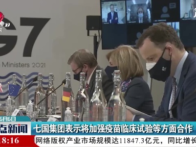 七国集团表示将加强疫苗临床试验等方面合作