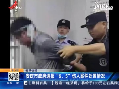 安庆市政府通报“6.5”伤人案件处置情况