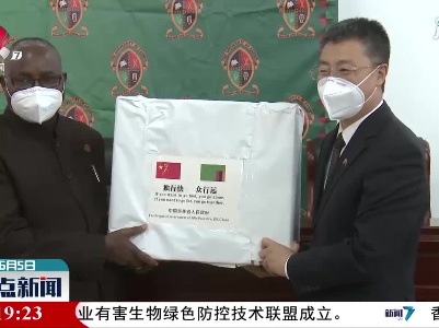 中国向赞比亚大学捐赠5万只口罩