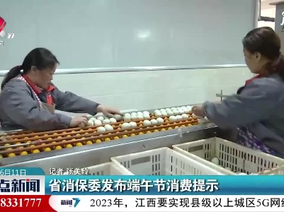 江西省消保委发布端午节消费提示