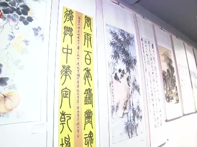 庆祝建党100周年全省老年书画作品展开展