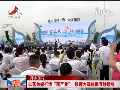 萍乡莲花：以花为媒打造“莲产业” 以莲为载体促百姓增收