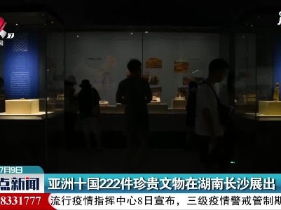 亚洲十国222件珍贵文物在湖南长沙展出