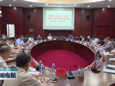 国际生态安全（崇仁县宝水新区海绵城市综合体系）研讨会举行