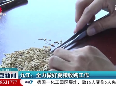 九江：全力做好夏粮收购工作