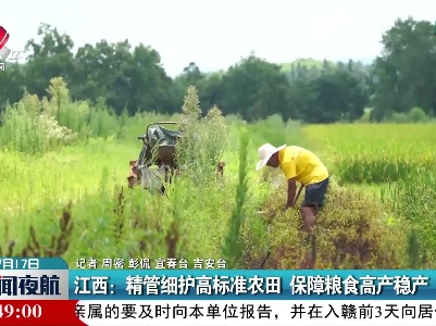 江西：精管细护高标准农田 保障粮食高产稳产