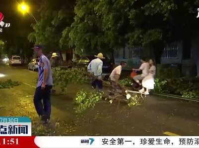 赣州：多地遭遇雷雨大风天气 各部门积极应对