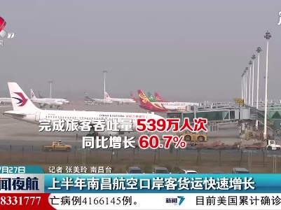 上半年南昌航空口岸客货运快速增长