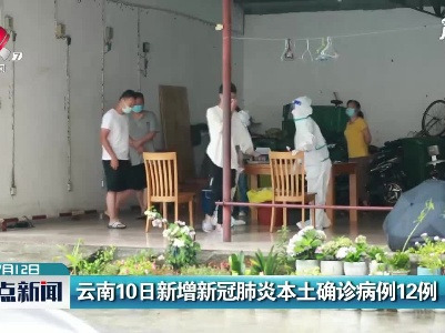 云南10日新增新冠肺炎本土确诊病例12例