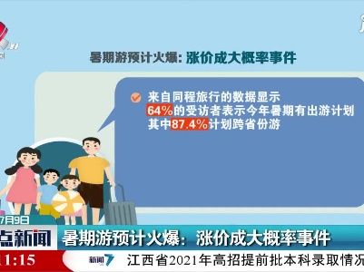 暑期游预计火爆：涨价成大概率事件