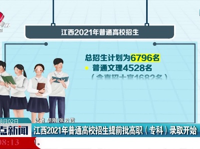 江西2021年普通高校招生提前批高职（专科）录取开始