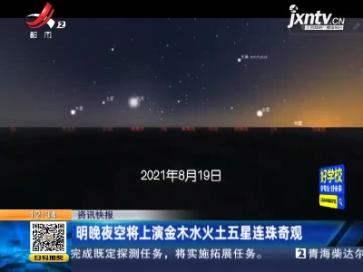 8月19日晚夜空将上演金木水火土五星连珠奇观