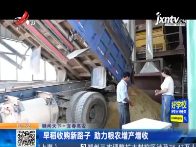【赣闻天下】宜春高安：早稻收购新路子 助力粮农增产增收