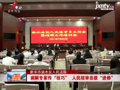 新余市渝水区人民法院：调解专家传“技巧” 人民陪审员获“进修”