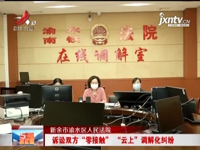 新余市渝水区人民法院：诉讼双方“零接触” “云上”调解化纠纷