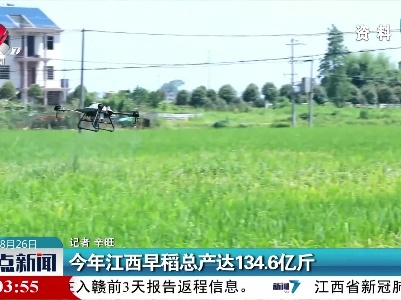 2021年江西早稻总产达134.6亿斤