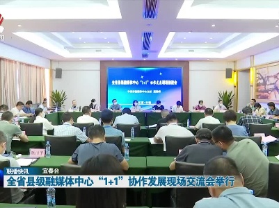 全省县级融媒体中心“1+1”协作发展现场交流会举行